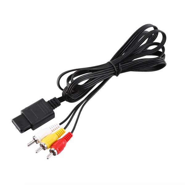 Audio TV Videoledning A/V kompositt RCA-kabel for N64 Nintendo GameCube