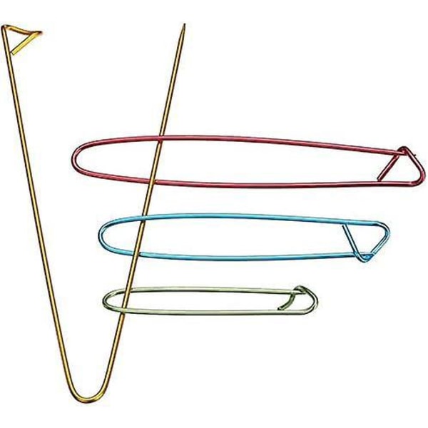 Aluminiumstygnstoppar - Set med 8 stickor - Viktiga virkningsverktyg - 4 storlekar - Slumpmässig färg