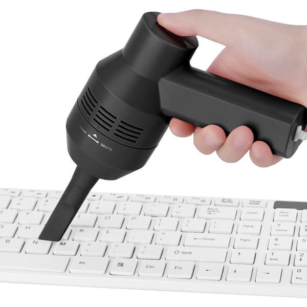 Bærbar Mini Håndholdt USB Tastatur Støvsuger til Laptop Desktop PC Sort