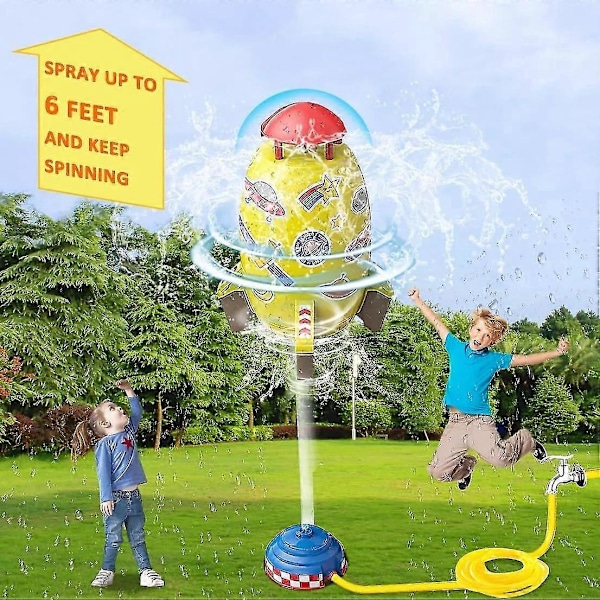 Archirocket - Archi Raket Affyrer, 2024 Sommer Vandraket Sprinkler Børnelegetøj - CNJR Space Rocket 3m vandslange