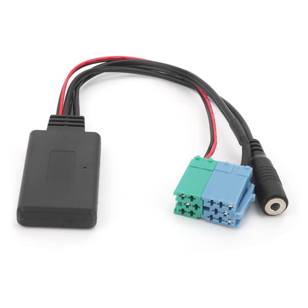 59,1 tommer Bluetooth 5.0 AUX-kabel lydadapter med mikrofon passer til stereo 8-bens & 6-bens port