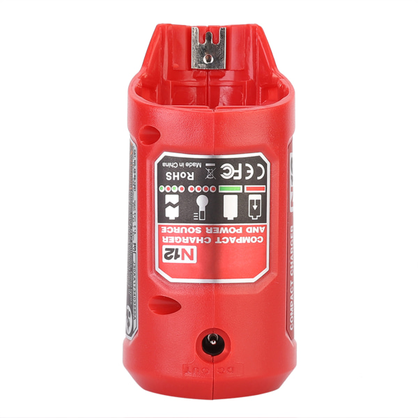 Bærbar USB-batterioplader og strømkilde passer til Milwaukee 48-59-1201 M12