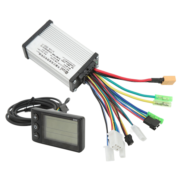 Elektrisk cykelkonverteringssæt Sinusformet tre-mode controller S866 panel til 250W 350W motor DC 36V 48V