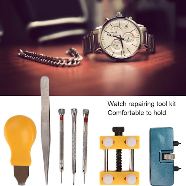 7st/ set Watch Bry Pincet Skruvmejsel Watch Case Opener Watch Repair Kit