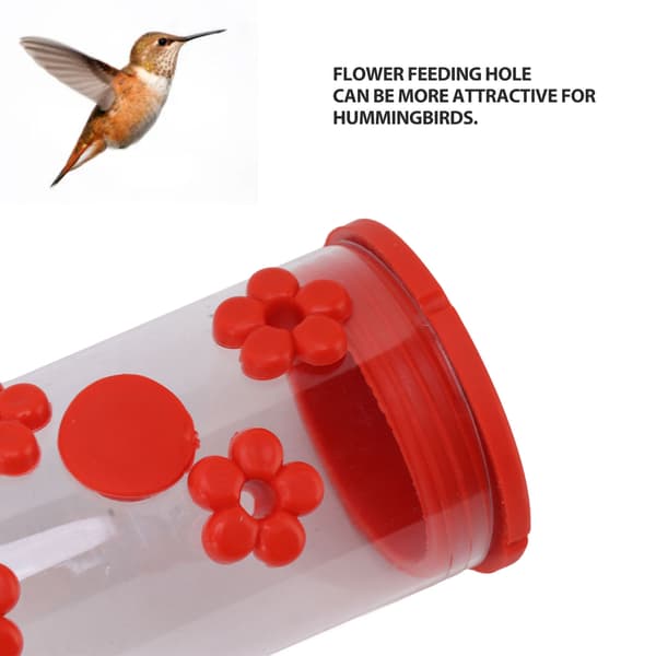 40 cm Vindues Kolibri Foderautomat Transparent Kolibri Vand Drikke Foder Rør