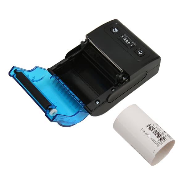Bærbar termisk skriver multifunksjonell Bluetooth 4.0 58 mm mini termisk kvitteringsskriver for butikk restaurantbedrift EU-plugg