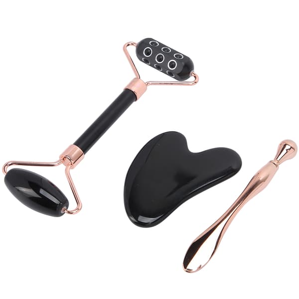 Ansikts germaniumrullmassager Ansikts Gua Sha skrapbräda Ögonkrämsskedset