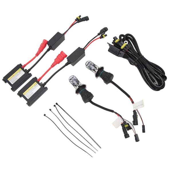 Xenon forlygter 5500LM H4 Xenon pære 55W HID Xenon pære sæt til alle DC12V biler 8000K blå