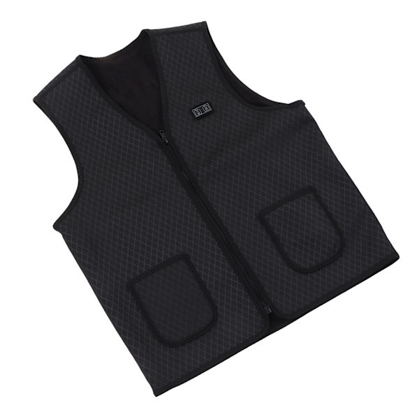 Oppvarmet vest for kvinner og menn, rask oppvarming, 3 nivåer justering, 9 oppvarmingssoner, vaskbar elektrisk oppvarmet vest for utendørs XXXL