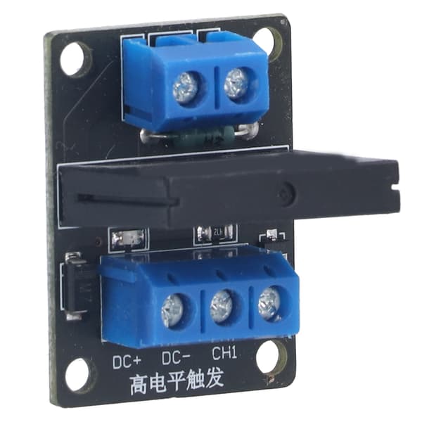 HY‑M285 1-kanals solid state-relémodul relé lavnivå drivermodul med sikring