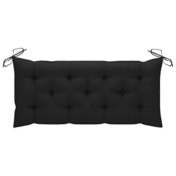 Havebænk Pude Sort 120x50x7cm Stof