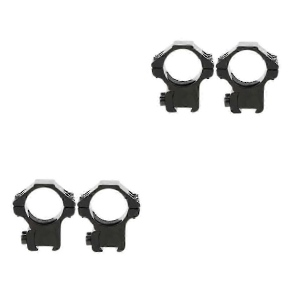 1/2 25,4 mm 1 Ringe Passer 11 mm Til Svalehaleriffel Lommelygte Lav Profil 2 STK