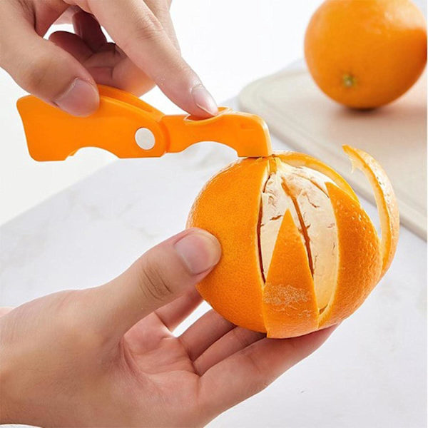 Foldbar PP Appelsin- og Citronfrugtskalfjerner - Grøntsags-skærer