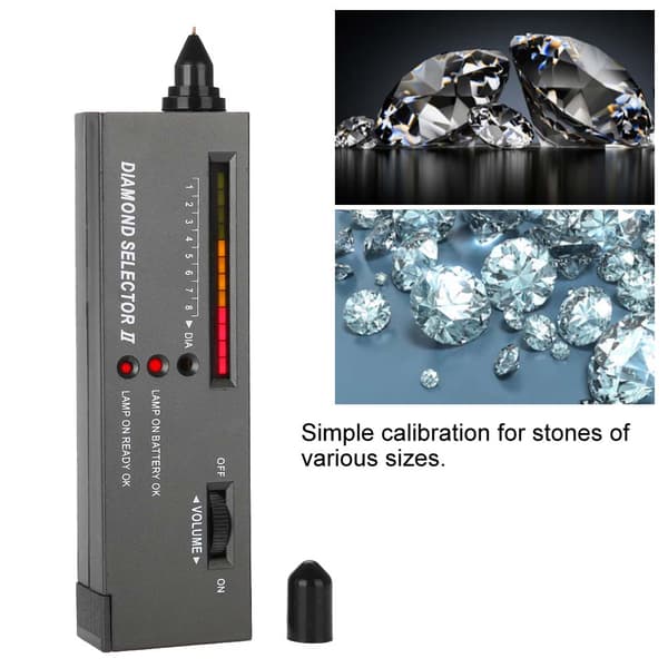 Bærbar LED Audio Diamant Tester Smykker Ædelsten Vælger Præcisionsværktøj