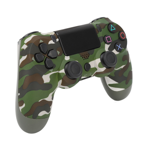 Game Controller Dual Vibration Følsom Trådløs Controller Gamepad til PS4 Slim Pro til PS5 Camouflage Grøn