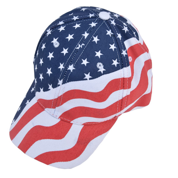 Förälder-barn basebollkeps National flag tryck Justerbar andningsbar solhatt för familjBarnhatt