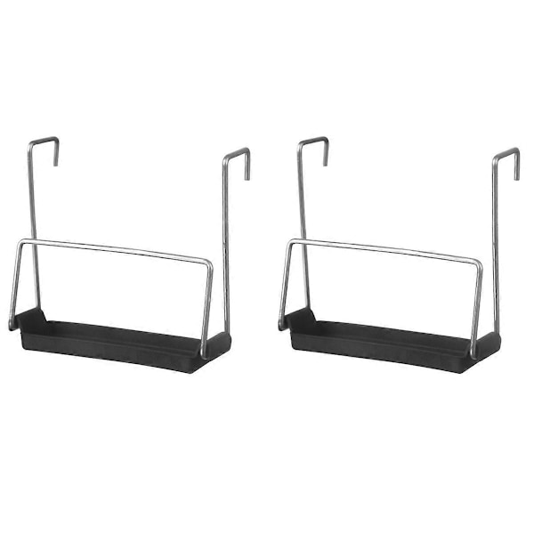 2 sæt Låg Holder til Slow Cooker til Madlavning med Silikone Vask, Sort