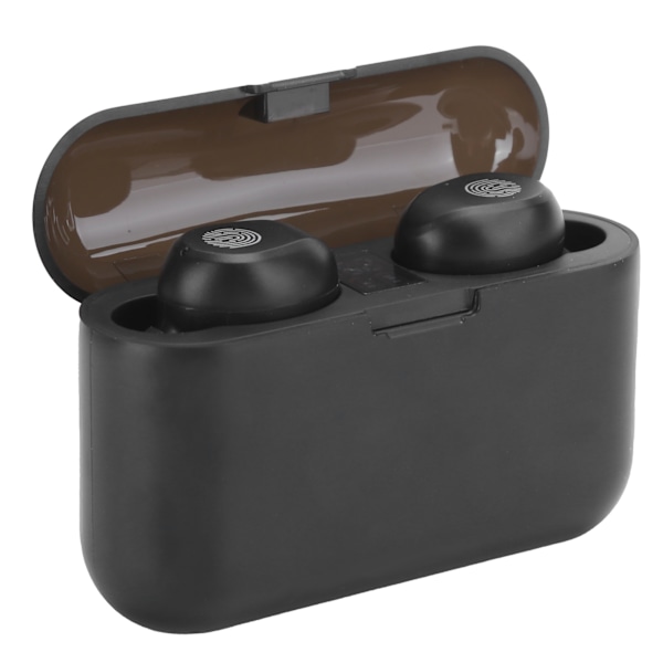 Trådlösa Bluetooth-hörlurar LED-digital display Touch Control Stereo InEar-hörlurar (X36 svart)
