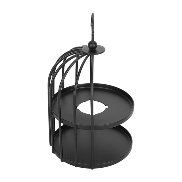 Voksforsegling Varmere Svart Fuglebur Stil Hengekrok Sterk Metall Dekorativ Forsegling Voksovn for DIY Crafts Svart