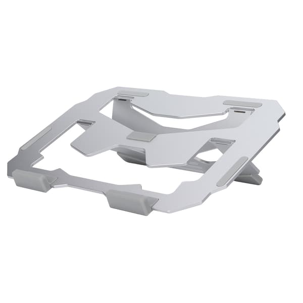 Computer Stand Bred Kompatibilitet Ergonomisk Design Holdbar Bærbar Desktop HolderSølv