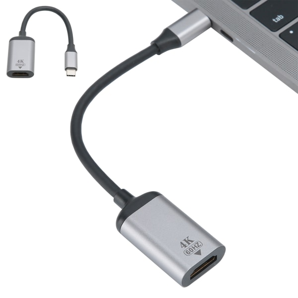 TypeC-uros-HDMI-sovitinkaapeli 8/10/12-bittinen Color Depth Plug and Play for Windows Androidille OS X:lle