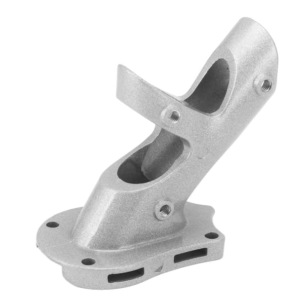 Flaggfäste Justerbart 45 Grader Aluminiumlegering Stark Rostfritt 3 Hål Flaggstångshållare Silver