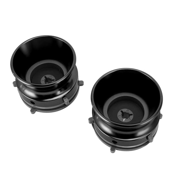1/4 10 tommer Åbner Poleret Aluminium Legering Universal Indlæsningsenhed NAB Hub Adapter til Studer ReVox til Akai til Teac 2 stk Sort