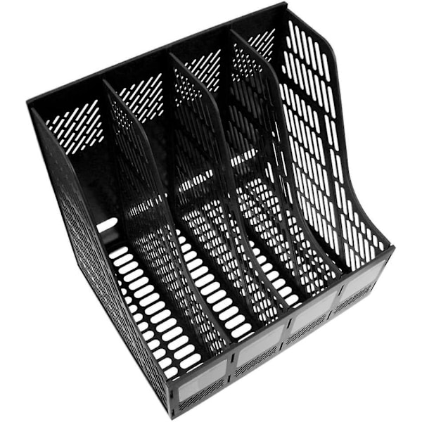 4* Rom Polypropylen Oppbevaringsboks for Kontorfiloppbevaring Filkurvboks Dokumentoppbevaring Filskap Oppbevaringsmoduler for A4-papir Farge