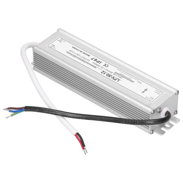 BERM LED-driver elektronisk 50W vanntett strømforsyningstransformatoradapter LPV‑50‑12 DC12V