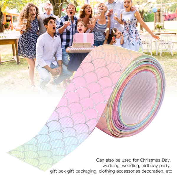 5 Yards 38mm Bredd Inslagning Band Hem Bröllopsfest Dekoration Presentförpackning Band Stil 2