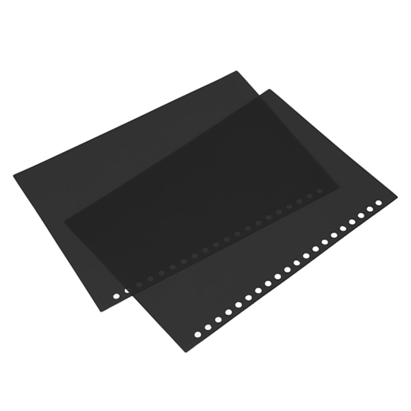 50 stk arkbeskytter papirinnbundet omslag matt A5 20 hull PP plast for presentasjon svart