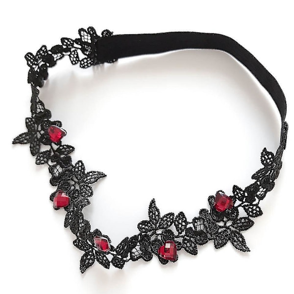 Svart spetsbrudslårbandset - Eleganta stretchlårband för bruden - Blommiga bröllopsaccessoarer för kvinnor och flickor (2-pack)