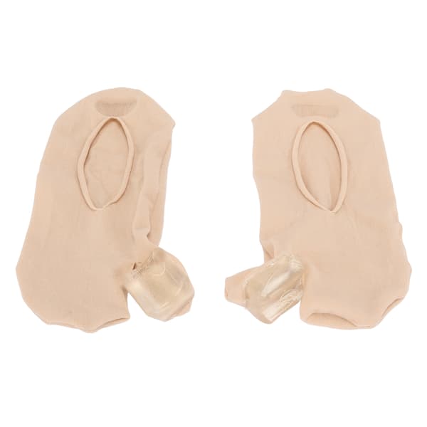 Knystlindrende sokker til kvinder Bløde, elastiske, åndbare Hallux Valgus korrigerende tåseparator-sokker til arbejde Hudfarve