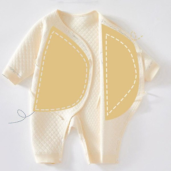Mysig nyfödd pyjamas - Bedårande björn-sparkdräkt för babypojkar och flickor 0-6 månader