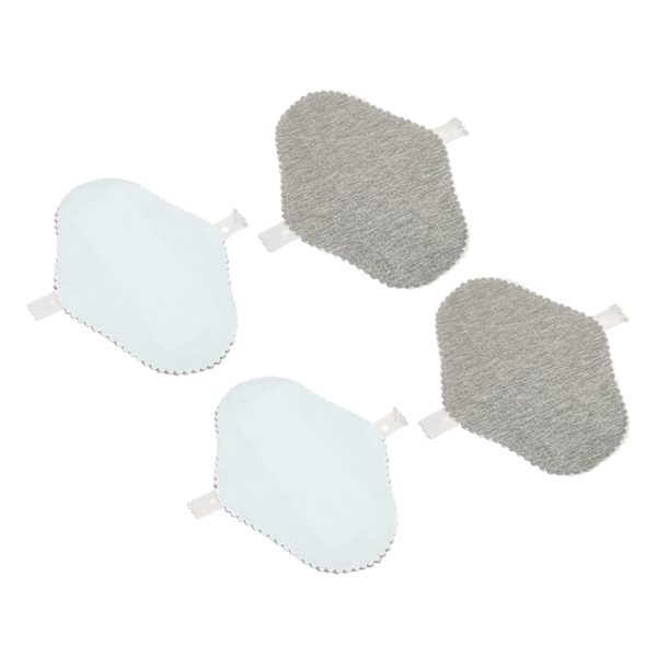 4 stk Gjenbrukbare Mens Pads Vaskbare Kvinnelige Pads Lekkasjefrie Vanlig Absorpsjon Pustende for Kvinner S 18.5x13.5cm / 7.28x5.31in