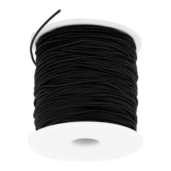 1mm X 100m Elastisk Tråd Elastisk Snöre för DIY Pärlor Snöre Rep Smycken Armband Tillverkning Rep Svart