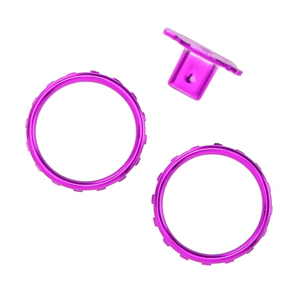 Dekorative aksentringer for Xbox Elite Series 2-kontroller, matte krombryterknapper, reservedeler, lilla