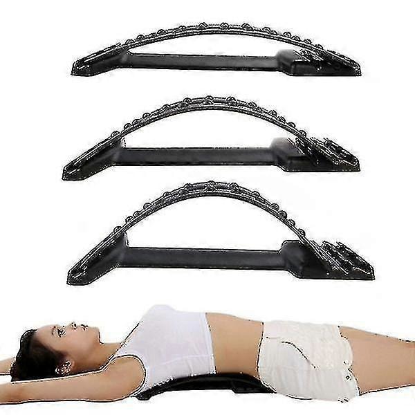 Ryggstöd i flera nivåer Midja Lumbar Stretcher Nacke Rygg Ryggrad Massage Korrigerare Midjesmärta Lindring Avslappning