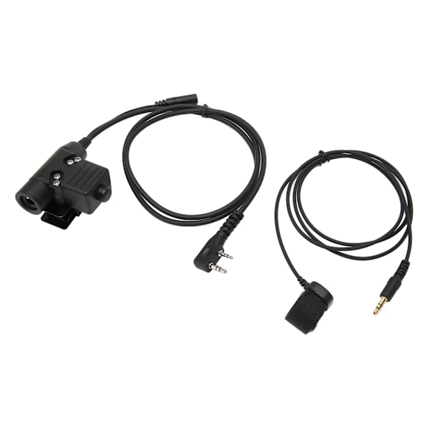 U94 PTT-adapter Tryk og tal-knap Walkie Talkie Military Headset-stik Udskiftning til BAOFENG UV-5R