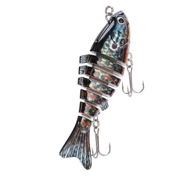 Flerleddet Swimbait Multi Sektions Fiskeri Hard Bait med 2 Kroge til Bas Ørred Ferskvand Saltvand2#