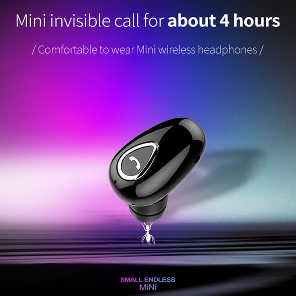 Trådløse Bluetooth 4.1 ørepropper Usynlige In-Ear Stereo Øretelefoner