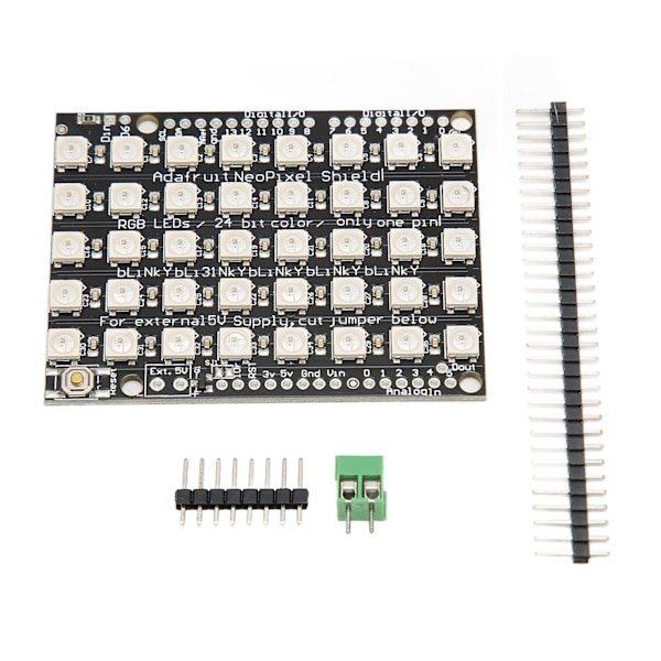 WS2812B 5050 RGB LED -integroitu ohjain 5x8 40 bittiä Täysi väri Valon kehityskortti hotellille