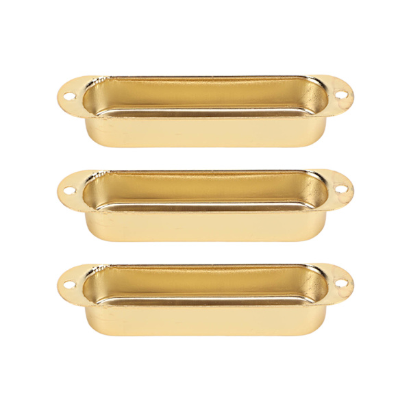 3 kpl Sähkökitaran Single Coil Pickup cover Kupari set kultaa