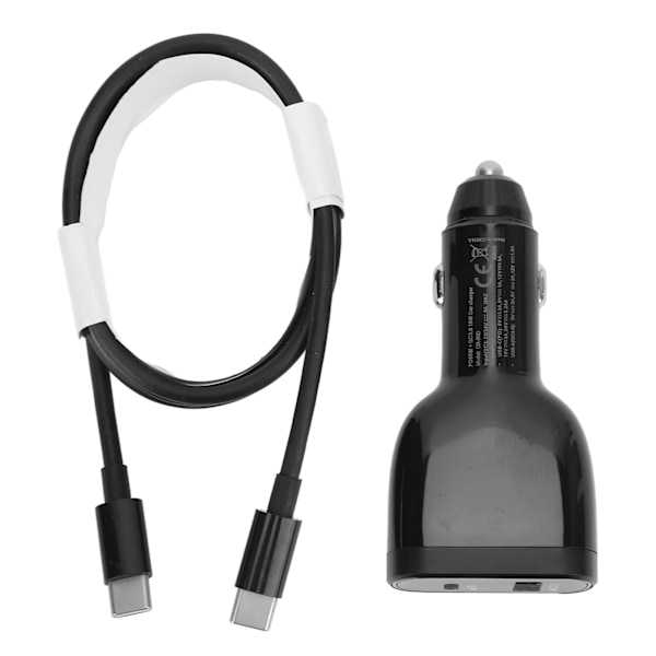 QC3.0 Snabbladdning Billaddare 2 Port USB C USB A Billaddare för Dji Mavic Drone Batteri Laddningstillbehör