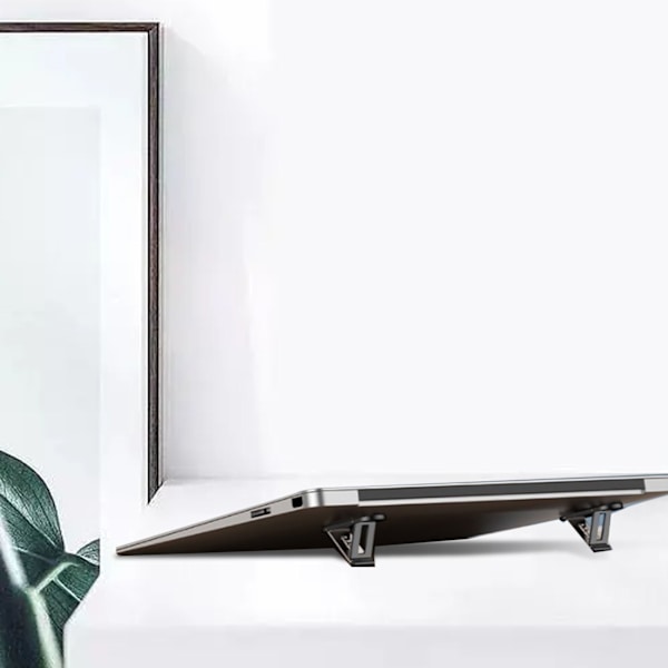 2 stk. bærbar computerstander Lille bærbar ergonomisk design Stærk stabilitet Notebook computerholder