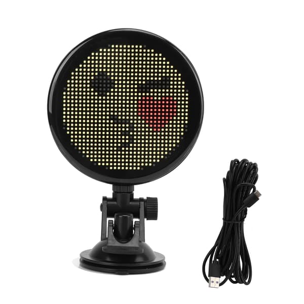 12V Bil LED Display Bluetooth-styret Fuld Farve Bil Interaktiv Skærm med 32 X 32 Programmerbar LED Skærm