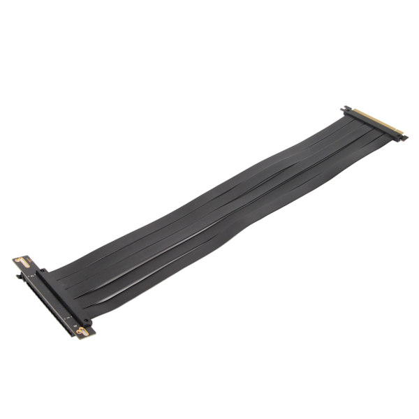 PCIE 4.0 X16 Ekstremt Fleksibelt 180 Graders Højhastigheds GPU Forlængerkort Riser Kabel til RX6900XT RX6800XT RTX3090ti Sort 35cm/13.78in