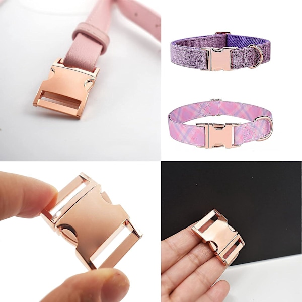 Metallspännen med sidofrigöring - 10-pack, 3/8 tum - för paracordarmband, hundhalsband, väskor och hantverk