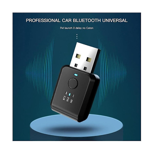 Bil Bluetooth 5.1 FM Transmitter Receiver Håndfri Opkald Mini Usb Bluetooth Bil Kit Auto Trådløs C-B8