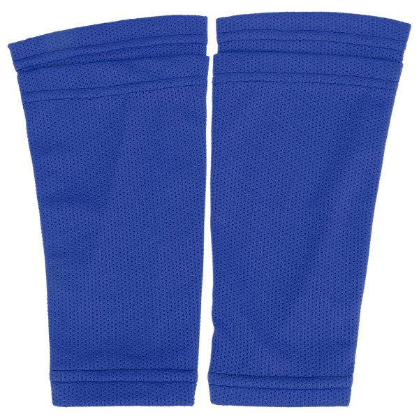 1 par Soccer Shin Guard Sokker Dobbeltlags Shin Pad-ermer for fotballtrening BlueAdult / L